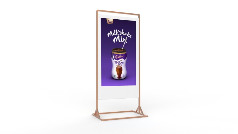 Superslim Freestanding Double-Sided Digital Posters - White Background Image (1)