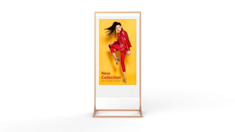 Superslim Freestanding Double-Sided Digital Posters - White Background Image (6)